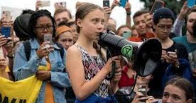 Greta Thunberg, en una manifestación / EP