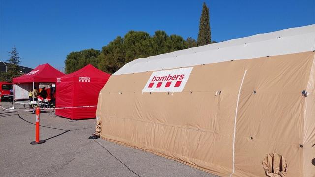 Dispositivo de emergencias para encontrar a la mujer en Esparreguera / @ESPARREGUERA