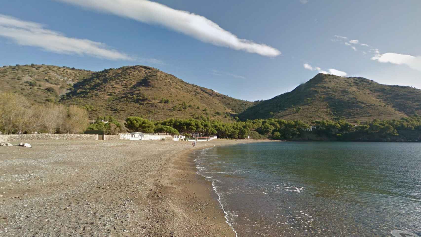 Cala Montjoi, donde localizaron la mina / GOOGLE STREET VIEW