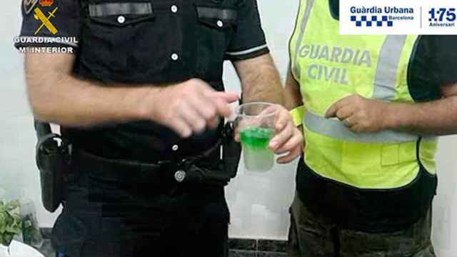 Uno de los mojitos contaminados intervenidos en Barcelona