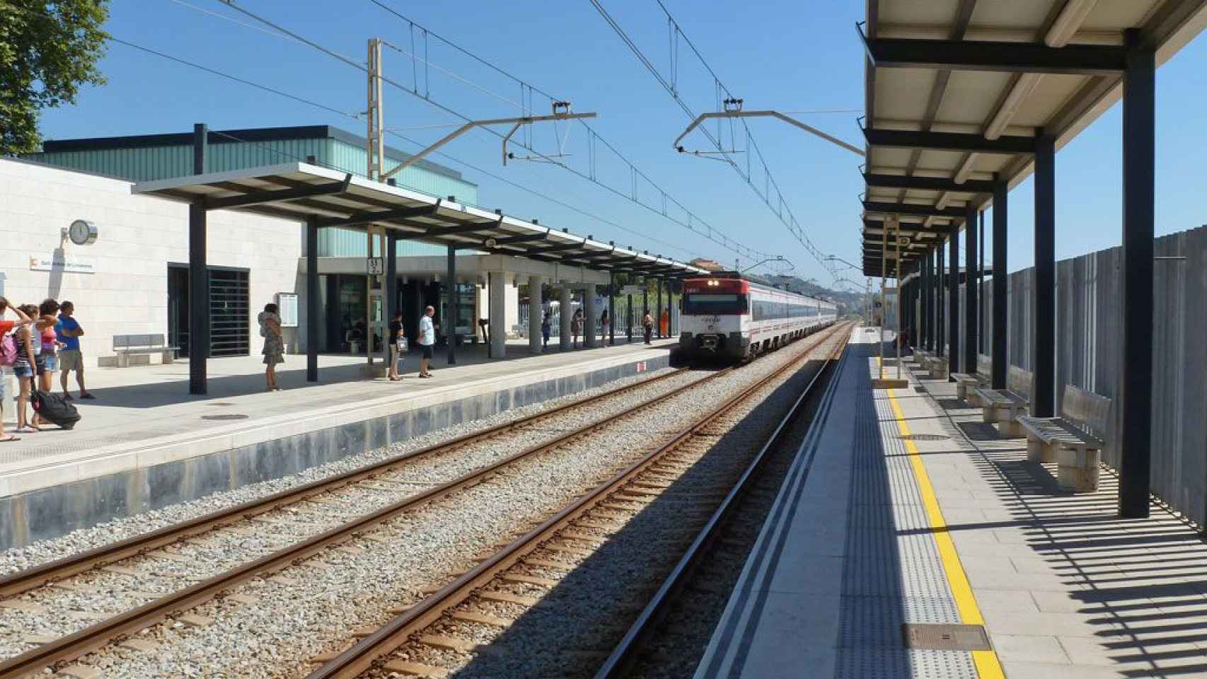 La estación de tren de Sant Andreu de Llavaneres, en una imagen de archivo