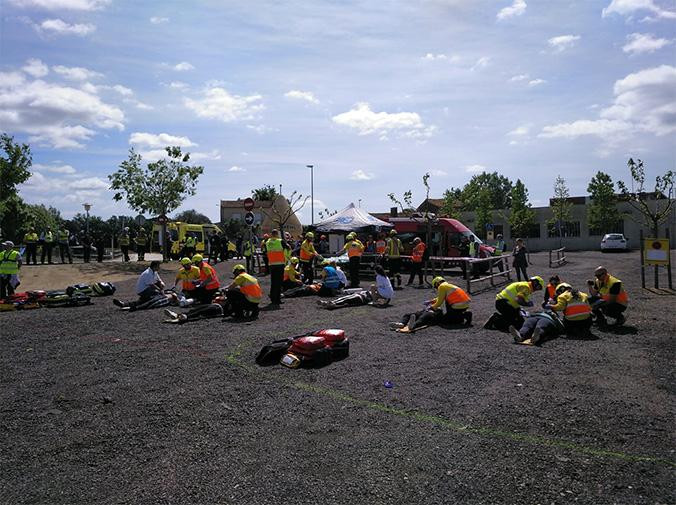 Simulacro realizado en el aeropuerto de Girona-Costa Brava / AENA