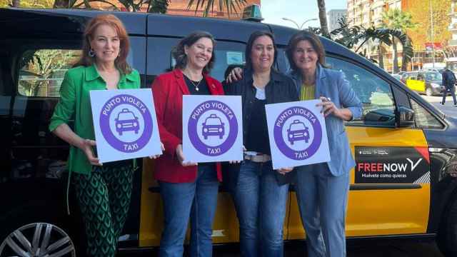 Free Now presenta los puntos violeta de sus taxis en Barcelona / CEDIDA