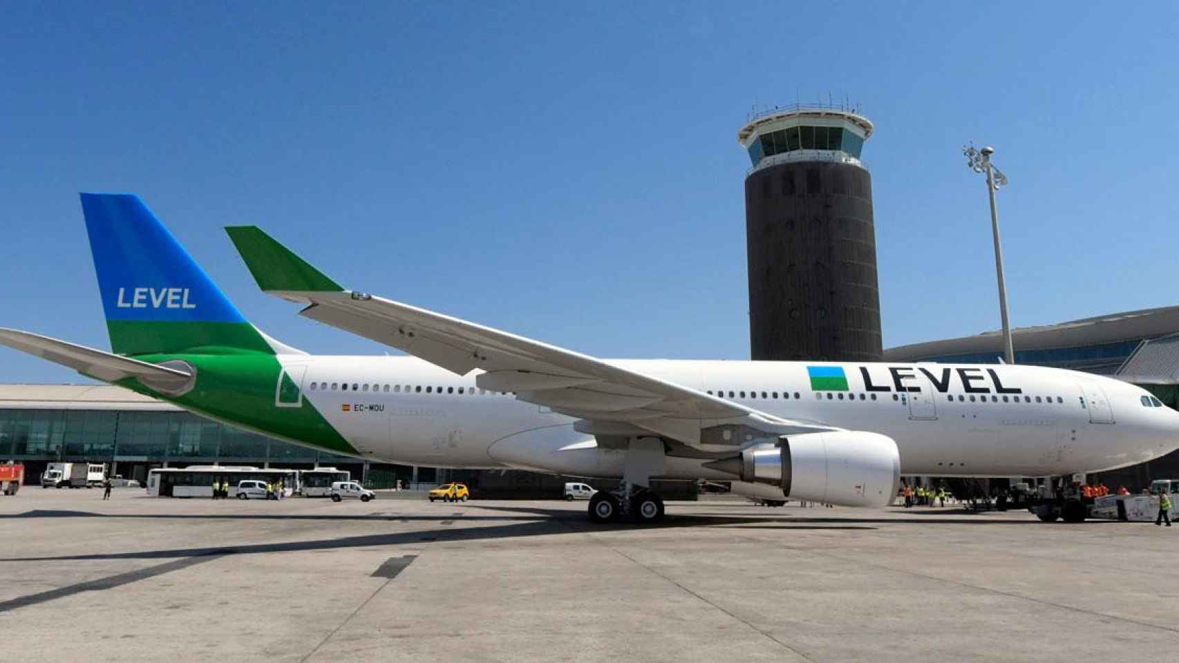 Una aeronave de Level en el aeropuerto Josep Tarradellas Barcelona-El Prat / CG