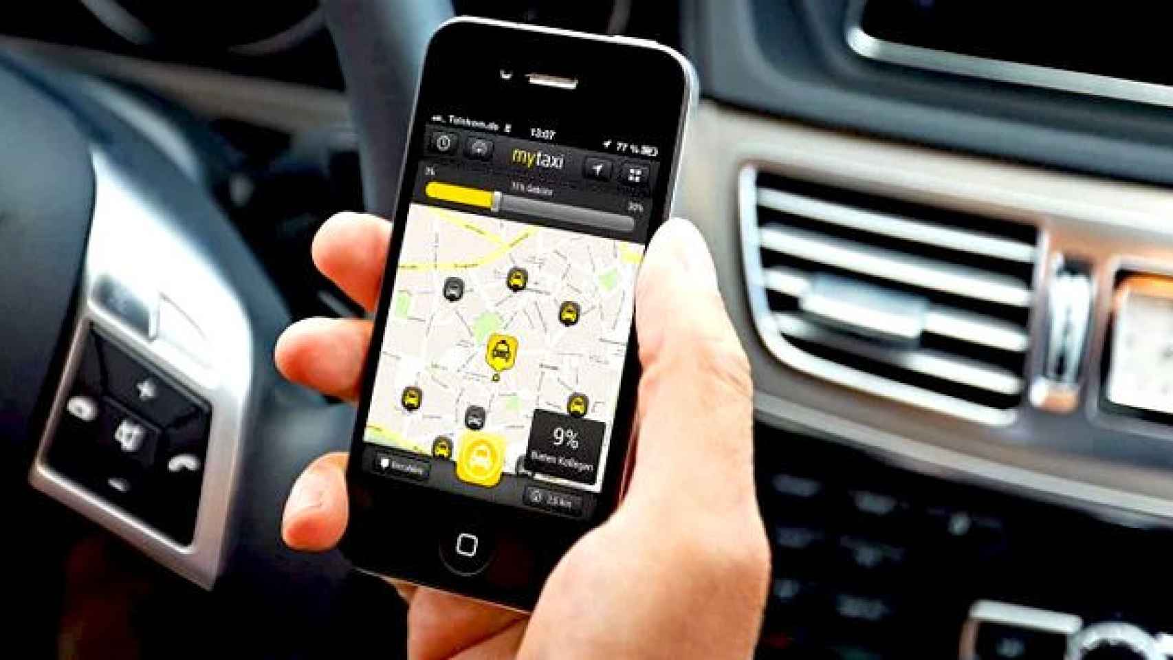 La aplicación MyTaxi, será una desde las que se podrá reservar con tarifa cerrada / MYTAXI