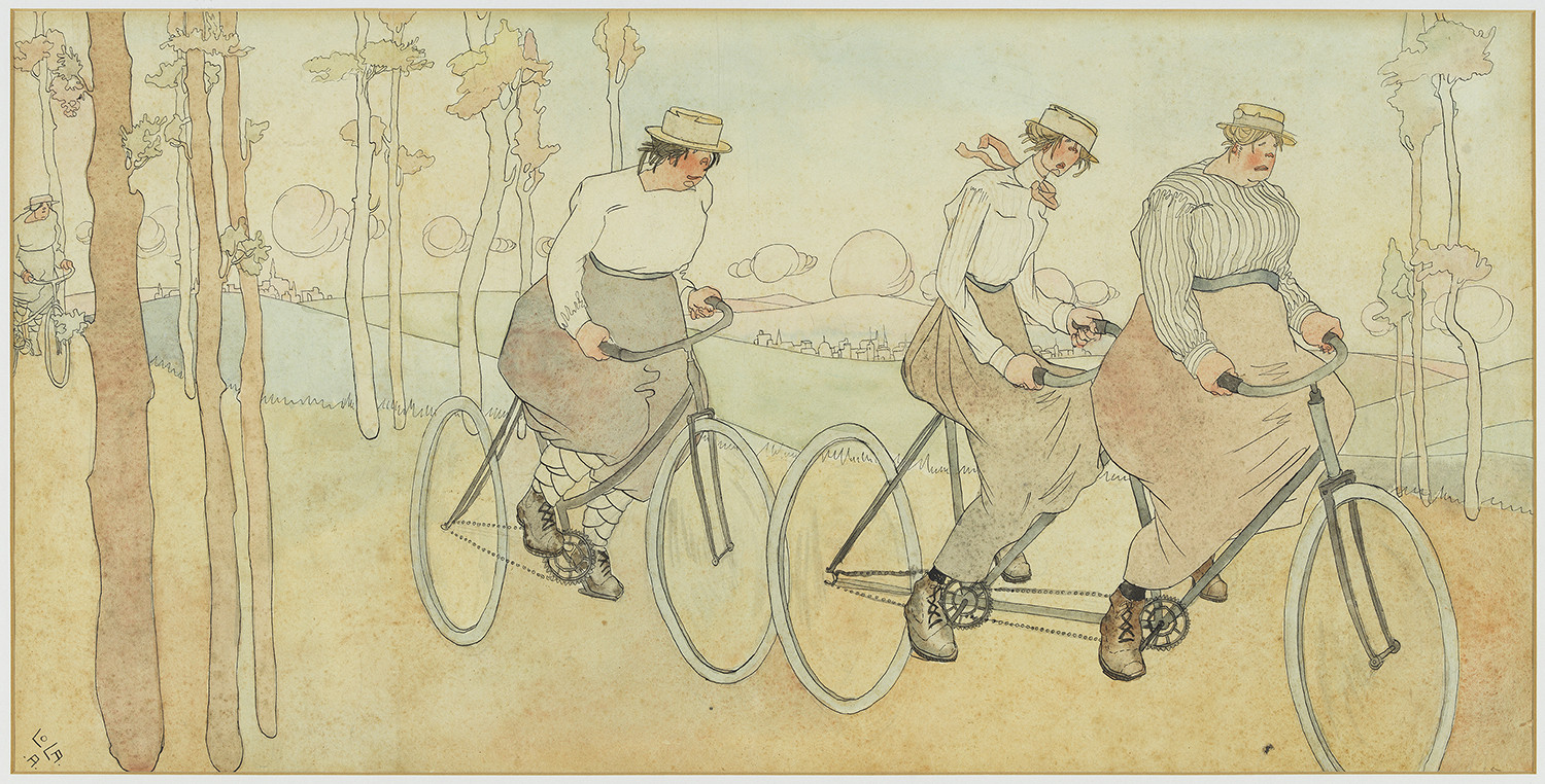 Obra de Lola Anglada presente en la exposición. 'Esport terrestre (bicicleta)'. 1911 Museu Olímpic