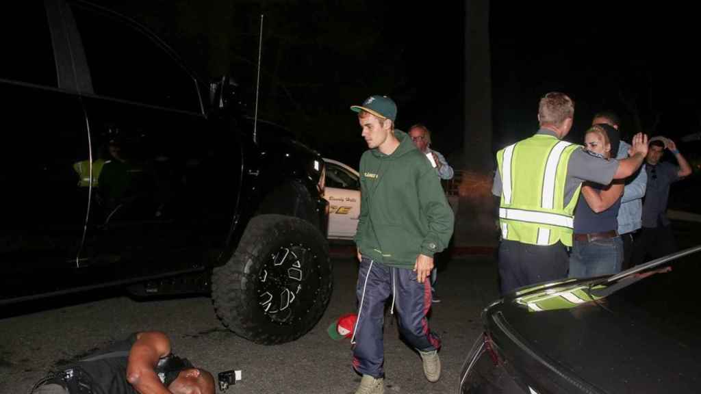 Justin Bieber atropella un paparazzi