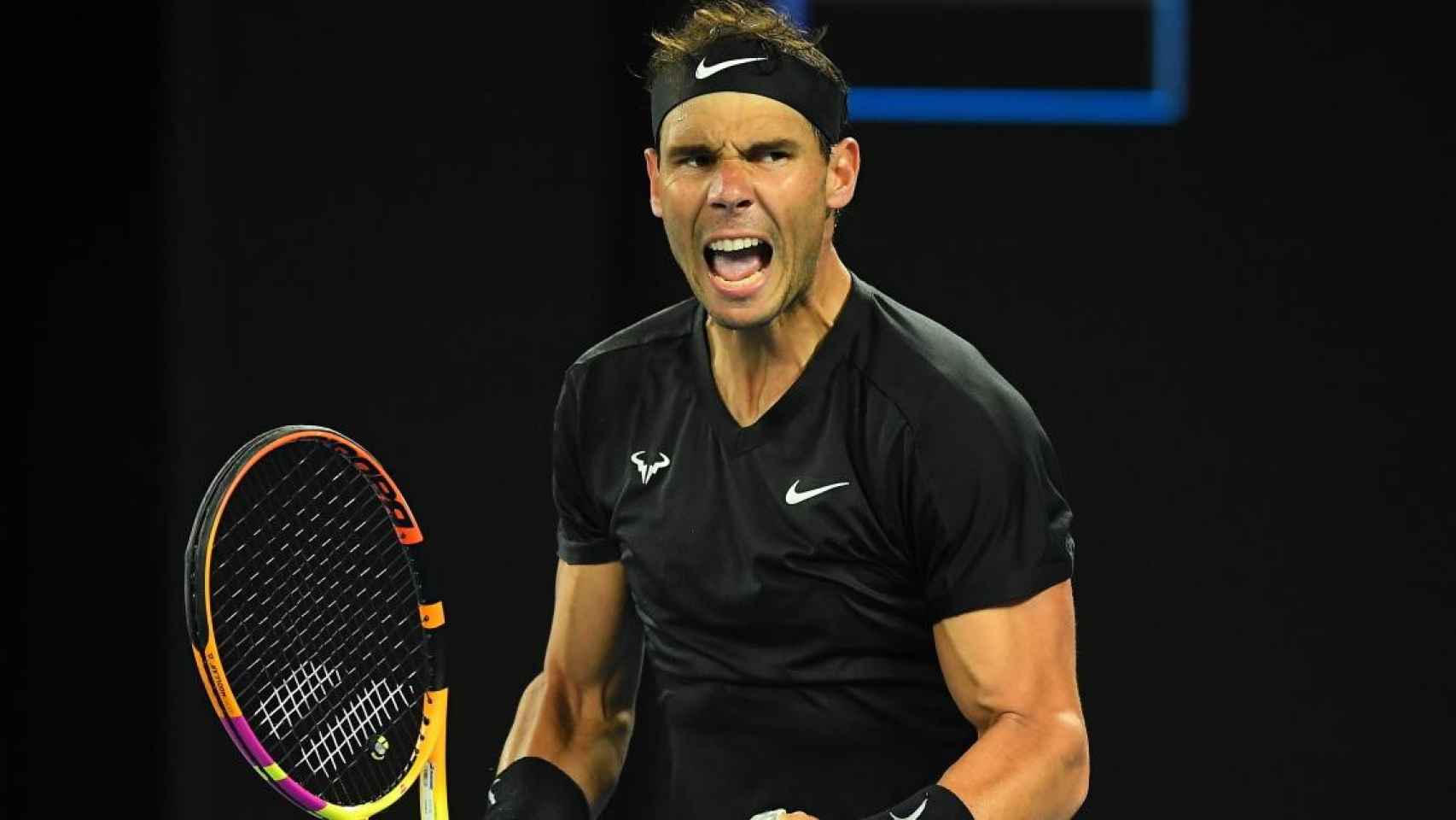 Rafa Nadal durante el torneo de Melbourne / EFE