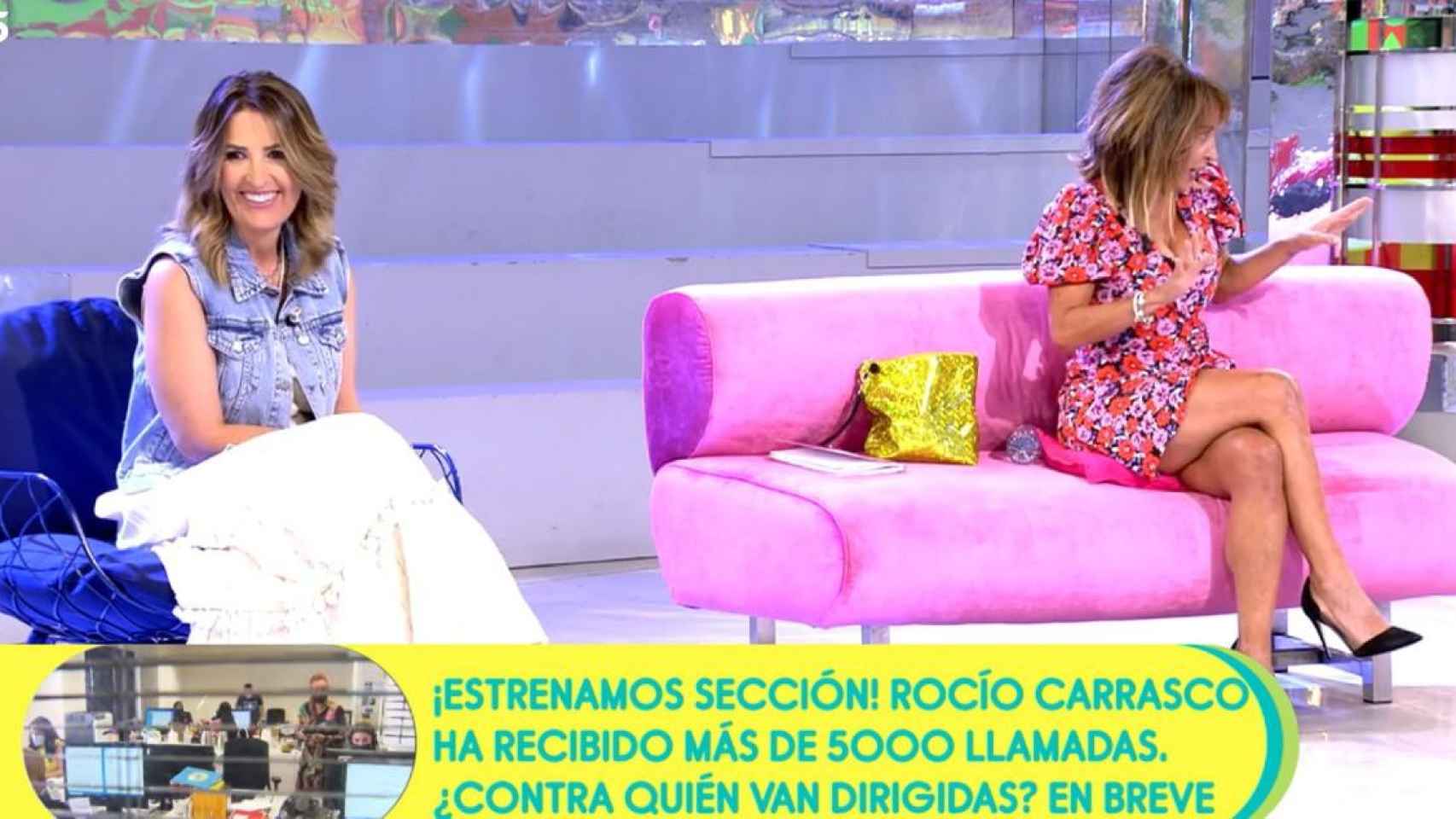 Laura Fa y María Patiño, en 'Sálvame' /TELECINCO