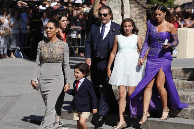 Lorena Gómez en la boda de Sergio Ramos