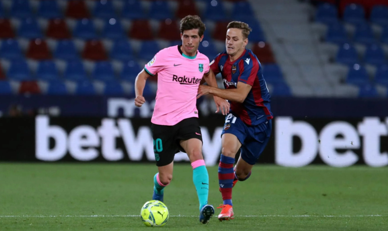 Sergi Roberto volvió a lesionarse frente al Levante/ FC Barcelona