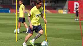 Leo Messi durante un entrenamiento con el Barça /FC BARCELONA