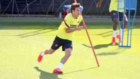 Riqui Puig entrenando con el Barça / FC Barcelona