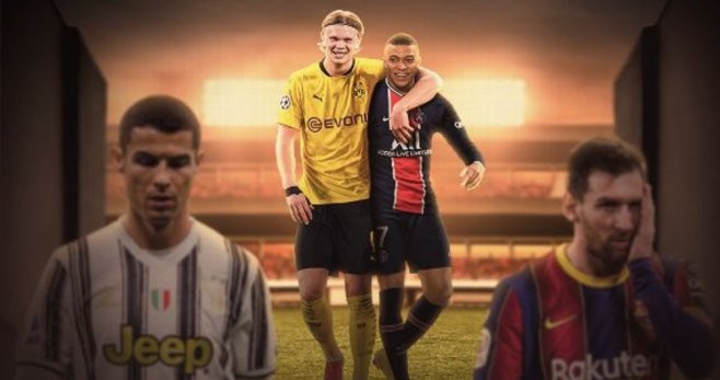 Haaland y Mbappé, los herederos de Messi y Cristiano / REDES