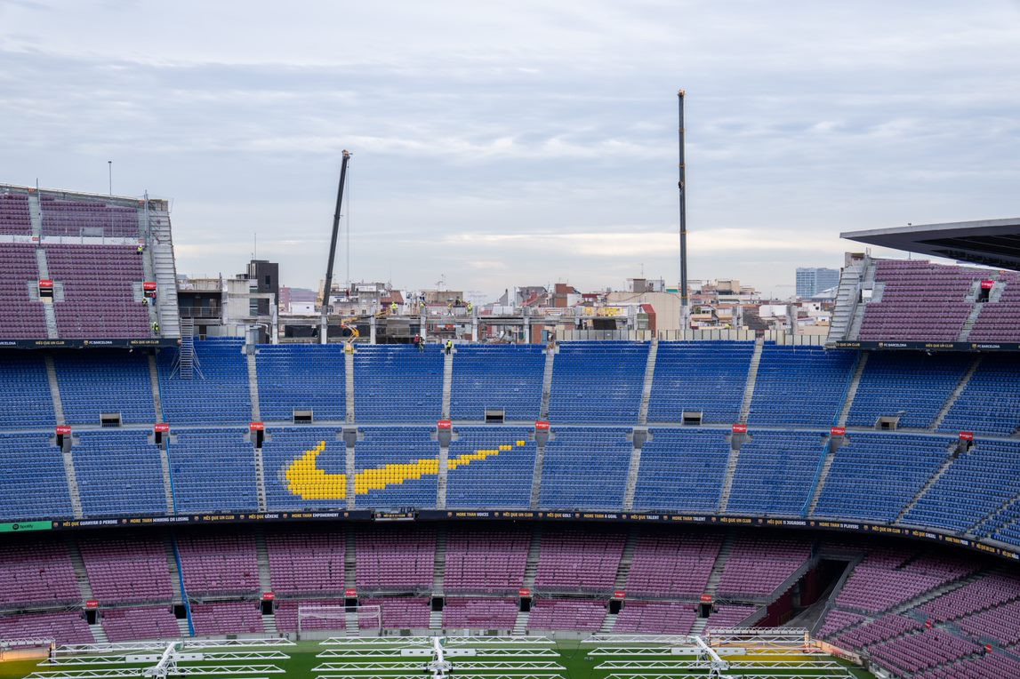 Avanzan las obras de forma del Camp Nou / FCB