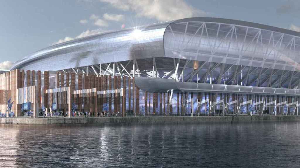 Una imagen de archivo del proyecto del Everton Stadium / Redes