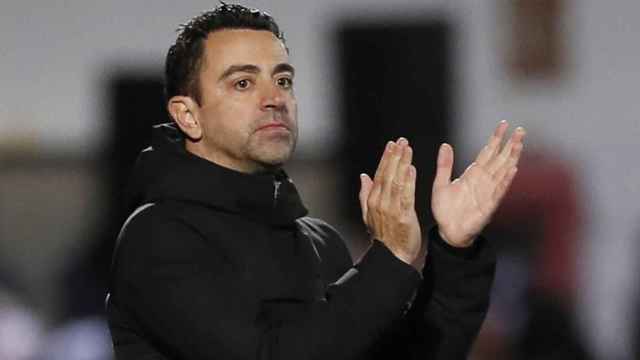 Xavi Hernández, durante el Ceuta-Barça / EFE