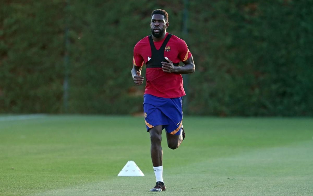 Umtiti ha vuelto a entrenar con el grupo / FC Barcelona