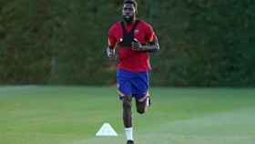 Umtiti ha vuelto a entrenar con el grupo / FC Barcelona