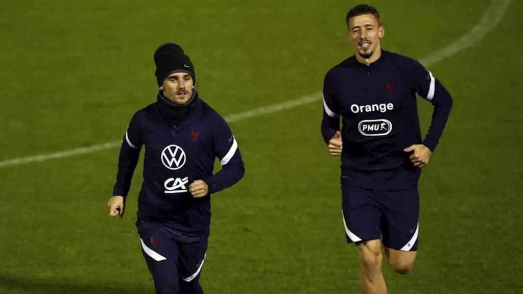 Lenglet y Griezmann, con la selección francesa | EFE