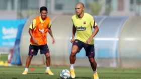 Braithwaite durante un entrenamiento /FCB