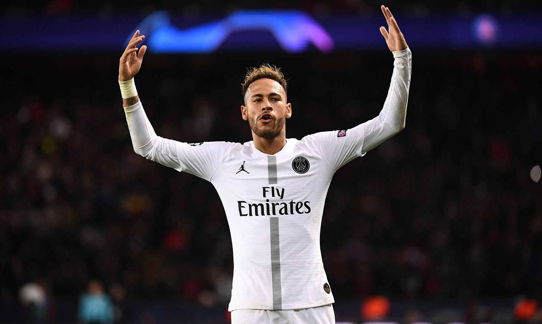 Neymar celebrando un gol con el PSG / EFE