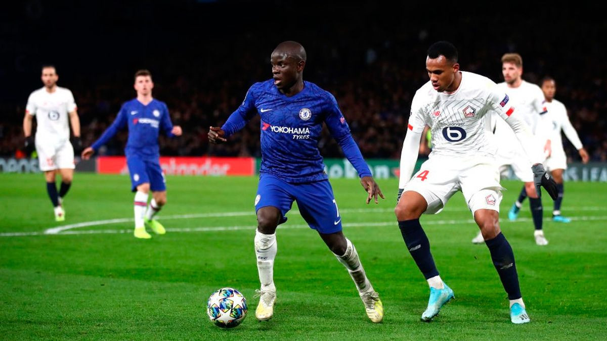 Kante, en un partido con el Chelsea | EFE