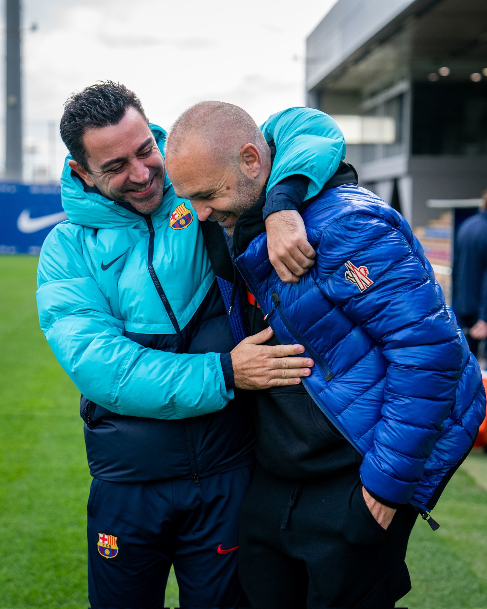 Xavi Hernández y Andrés Iniesta, juntos en la Ciutat Esportiva / FCB