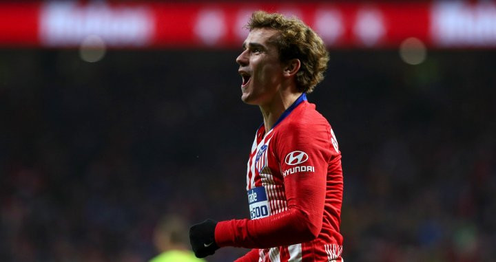 Una imagen de Griezmann en el partido contra el Barça / EFE