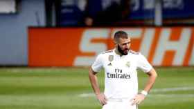 Karim Benzema en un partido del Real Madrid / EFE