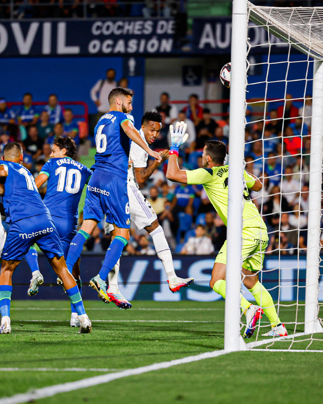 Militao anotando ante el Getafe / Real Madrid