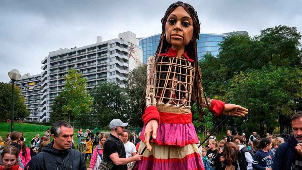 La pequeña Amal, en Bélgica / EFE