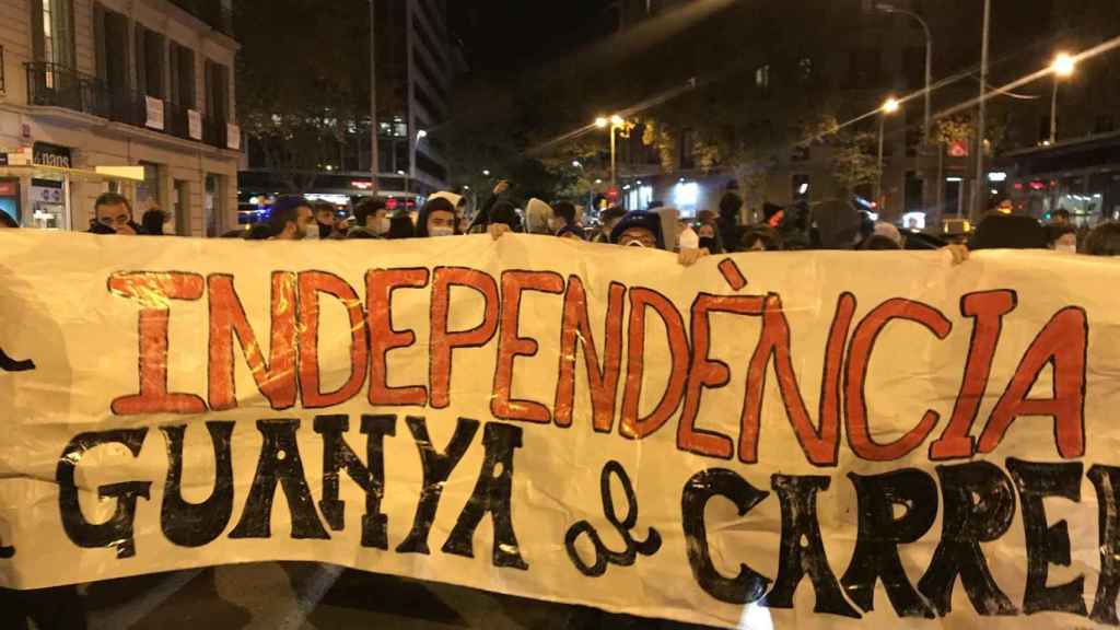 Manifestación de los CDR en Via Laietana / EUROPA PRESS