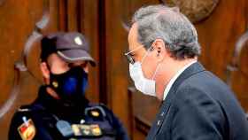 El presidente de la Generalitat, Quim Torra, a su llegada al Tribunal Supremo