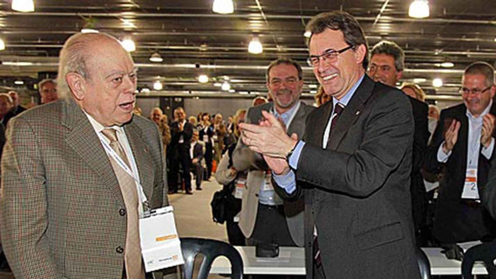 Artur Mas aplaude a Jordi Pujol en un acto de CDC / CDC