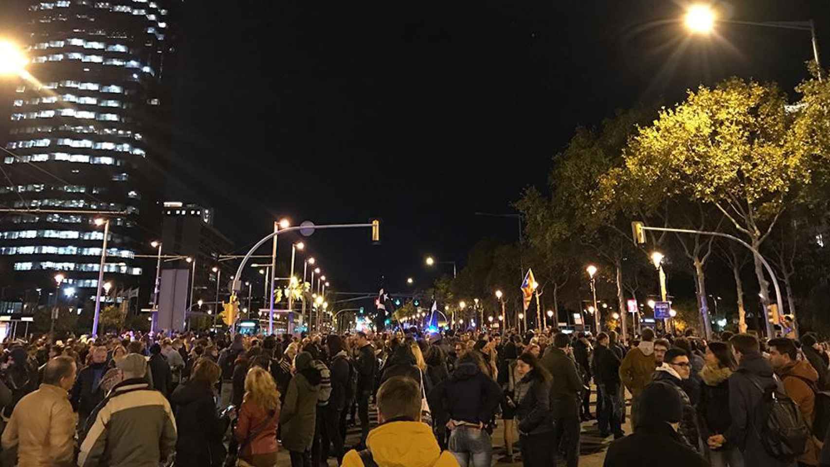 Los CDR cortan el acceso a Barcelona por la avenida Diagonal / EP