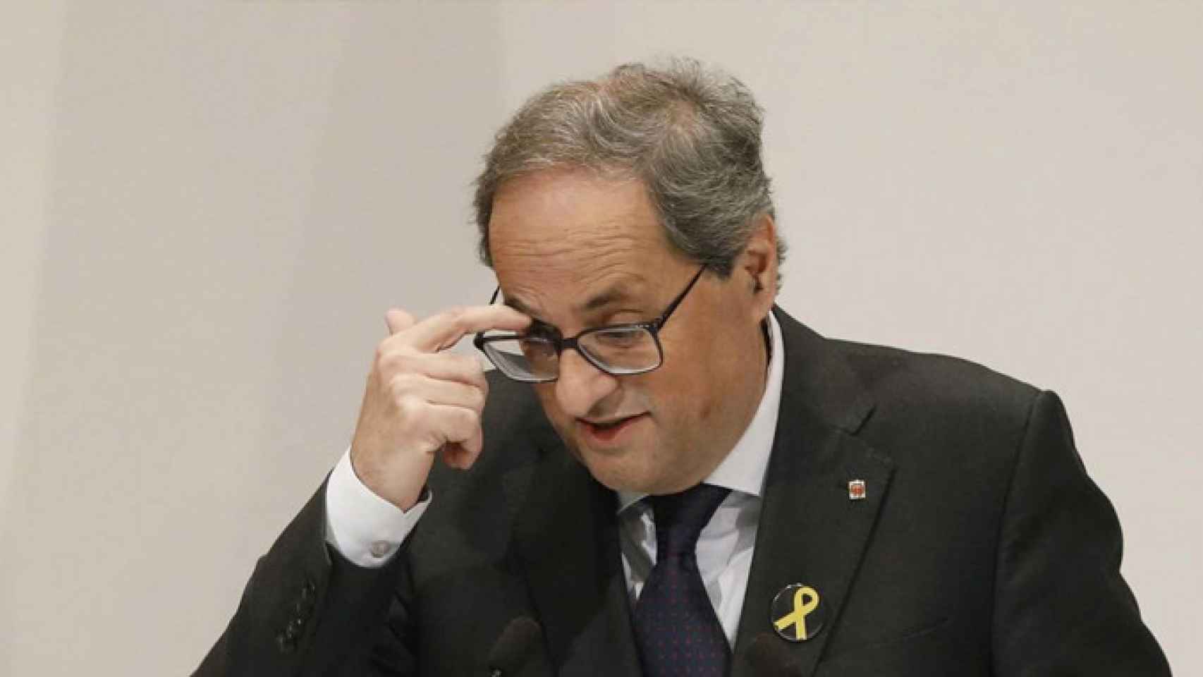 El presidente de la Generalitat, Quim Torra, cuyo sobrino ha sido detenido en Girona / EFE