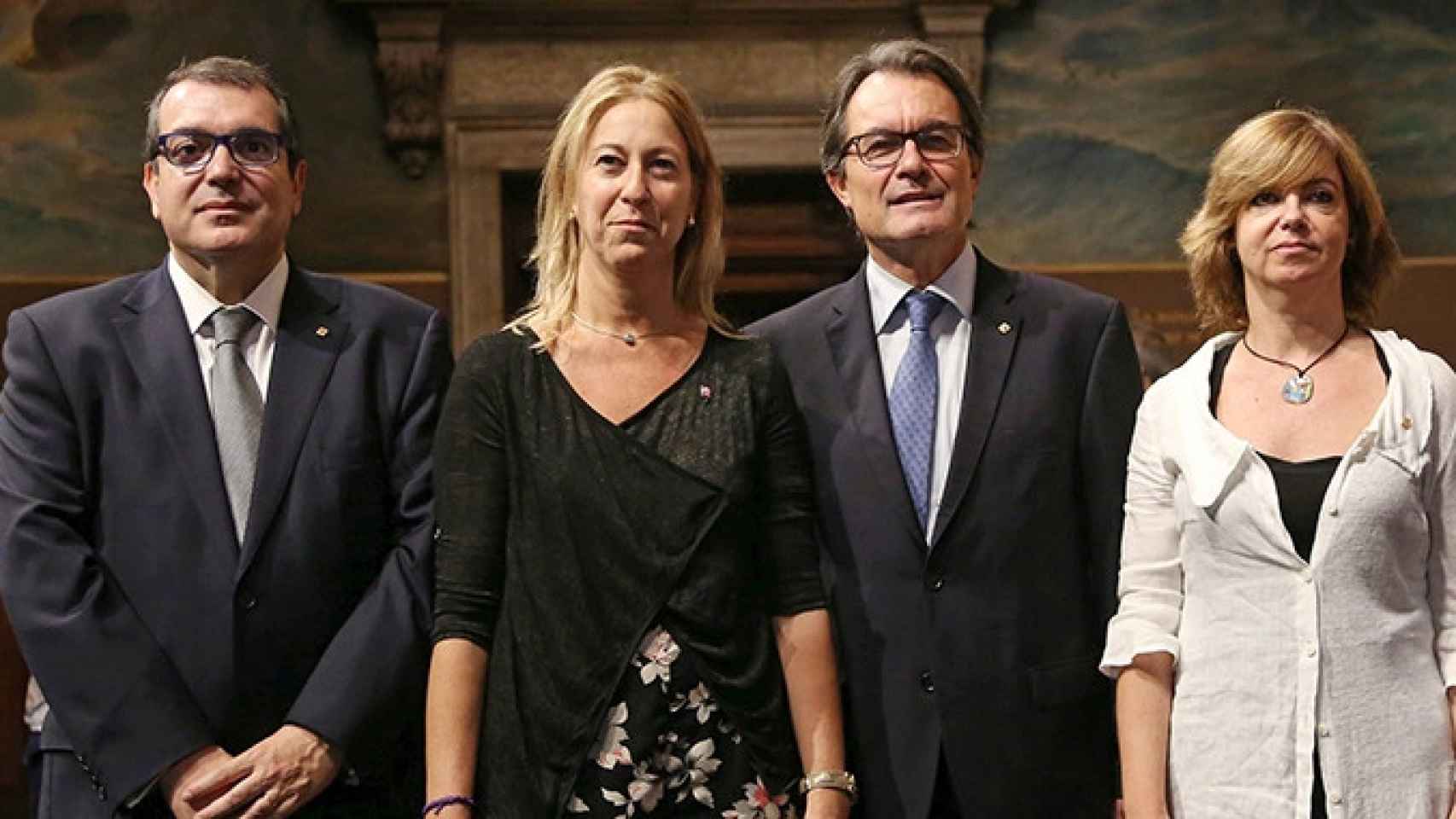 Los convergentes Jordi Jané, Neus Munté, Artur Mas y Meritxell Borràs, representan diferentes sensibilidades secesionistas / PRESIDENT.CAT