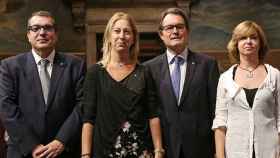 Los convergentes Jordi Jané, Neus Munté, Artur Mas y Meritxell Borràs, representan diferentes sensibilidades secesionistas / PRESIDENT.CAT