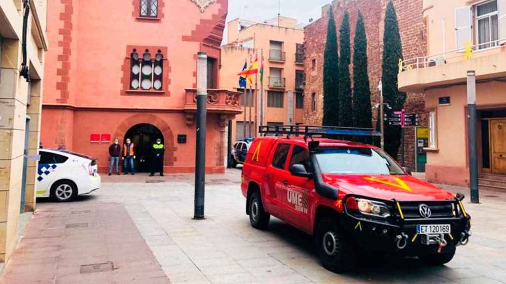 Imagen de la Unidad Militar de Emergencias (UME) en Viladecans durante la pandemia / CG