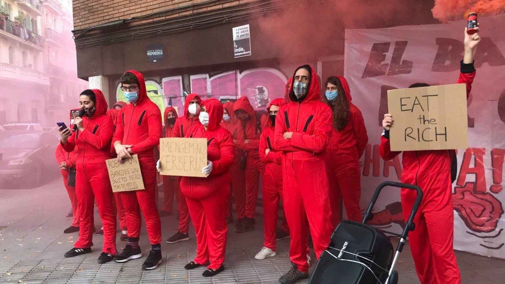 Manifestación ante el desahucio en el Poble-sec / EP