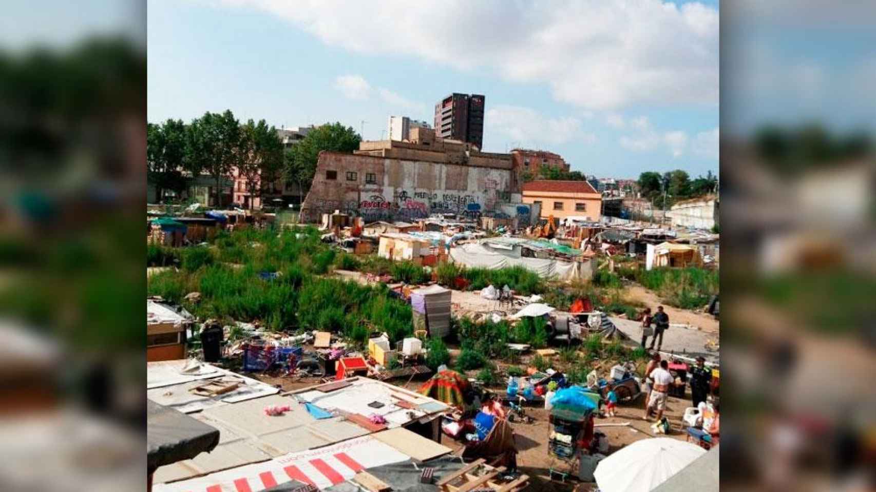 Imagen de uno de los campamentos de Poblenou / CG