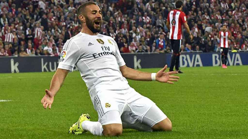 El jugador del Real Madrid Karim Benzema