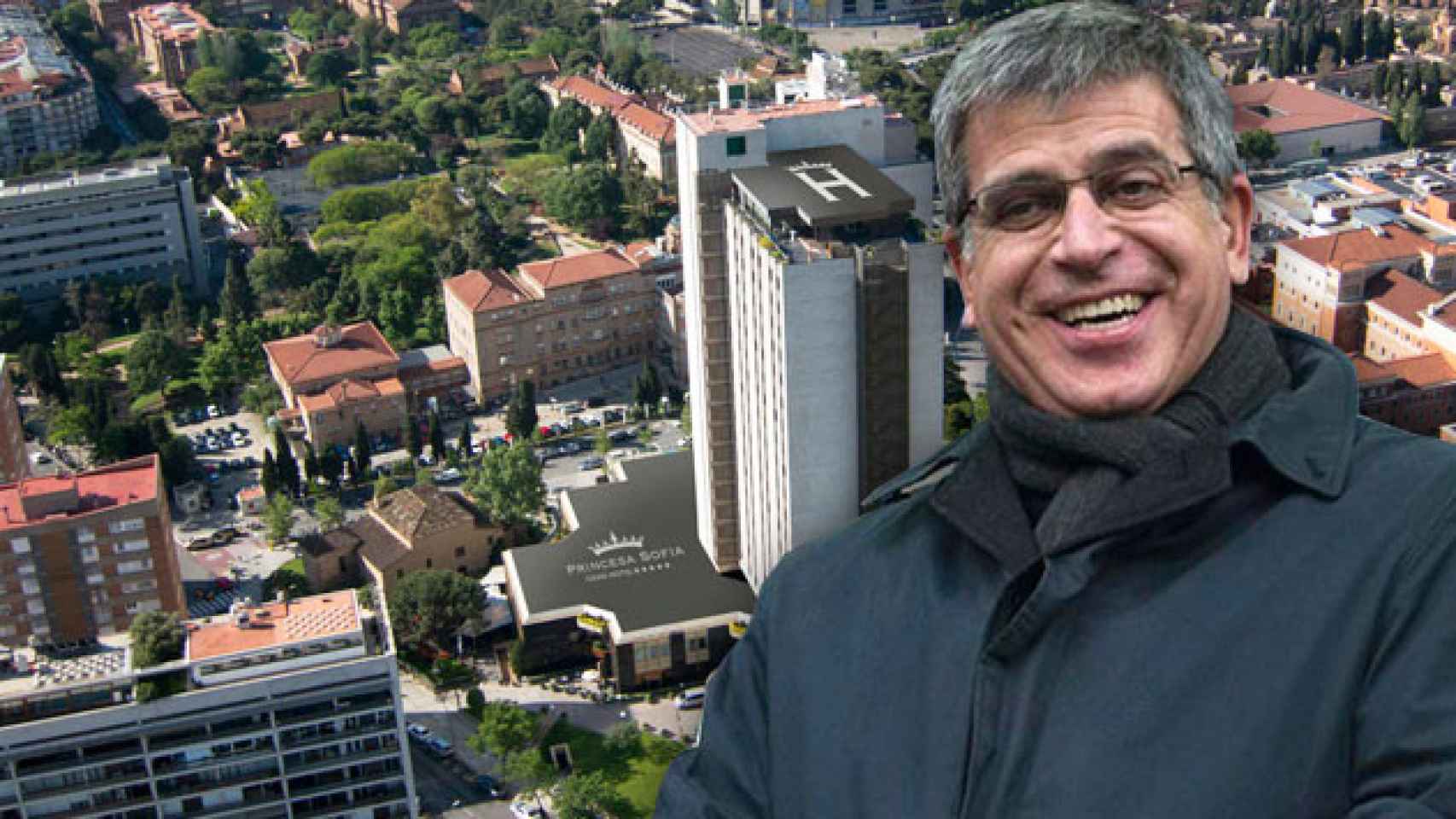 Jordi Mestre, vicepresidente deportivo del FC Barcelona y presidente de Expo Hotels, y el Princesa Sofía / CG