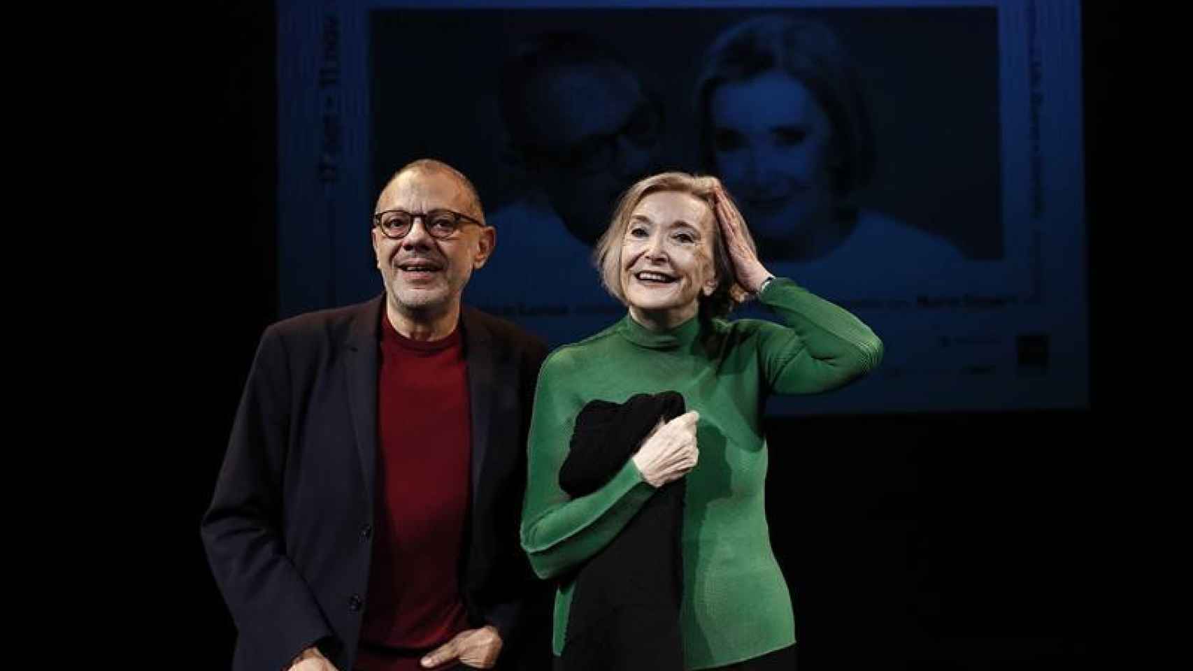 Lluís Pasqual y Nuria Espert en la presentación de su nuevo montaje teatral / EFE