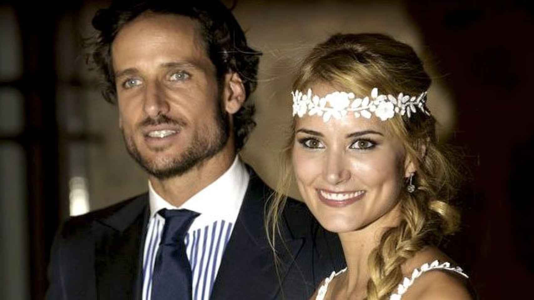 Alba Carrillo y Feliciano López en el día de su boda, en el verano de 2015 / EFE