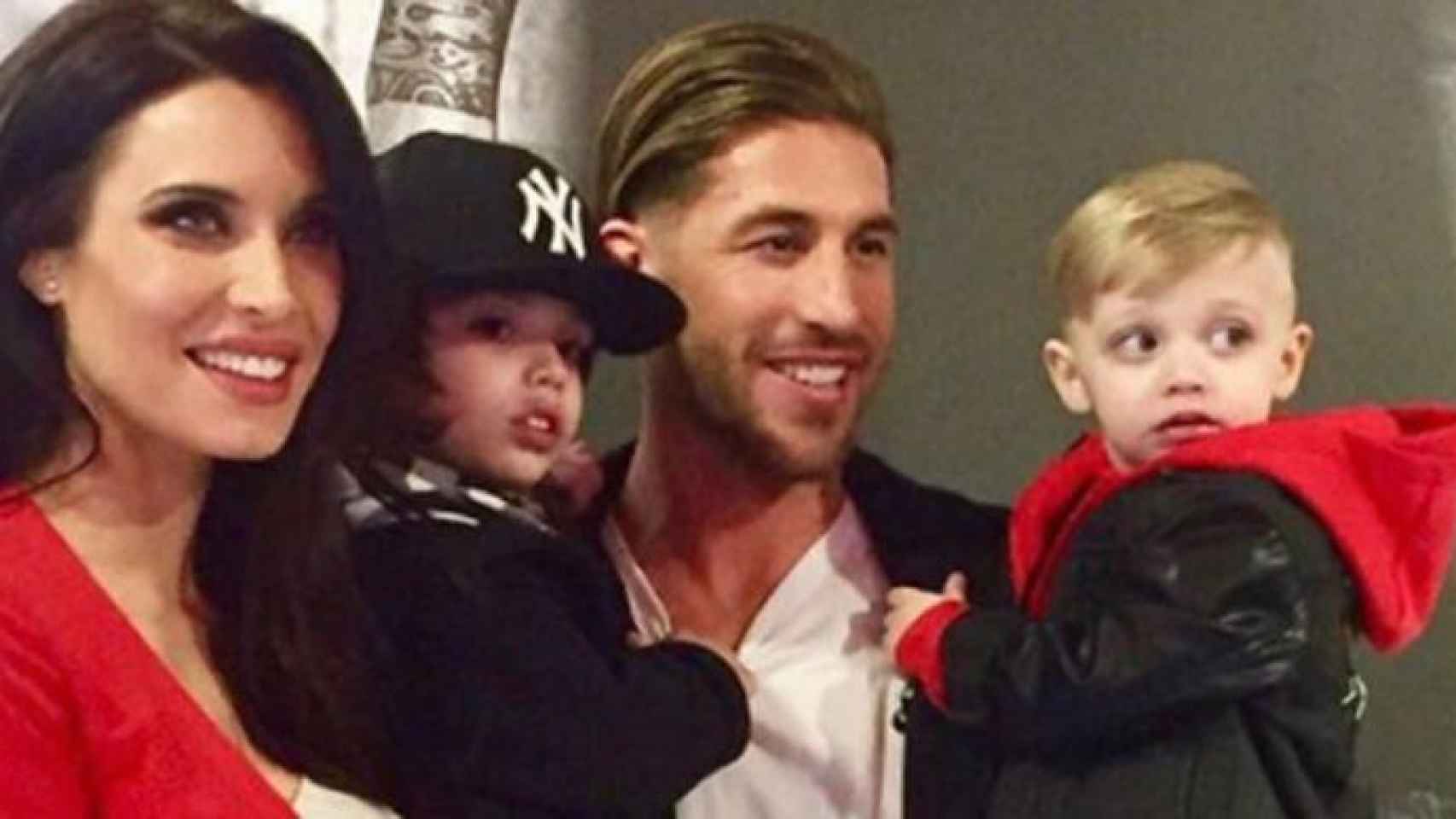 Pilar Rubio y Sergio Ramos, en Navidad con sus dos hijos / CD