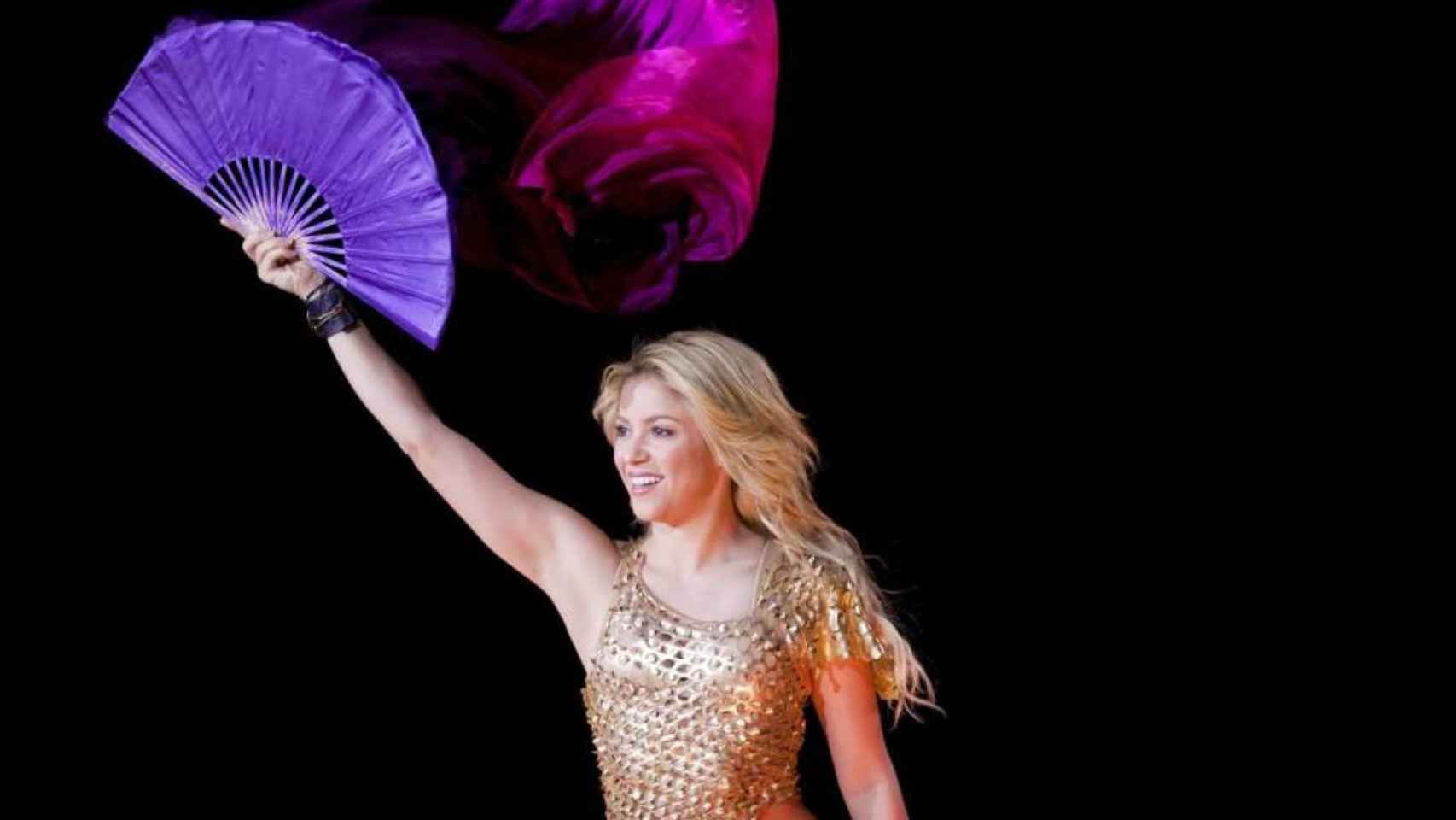 Shakira en uno de sus conciertos