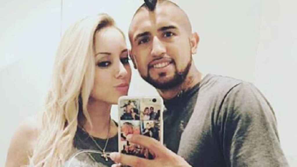 Una foto de archivo de Arturo Vidal y Marité Matus / INSTAGRAM