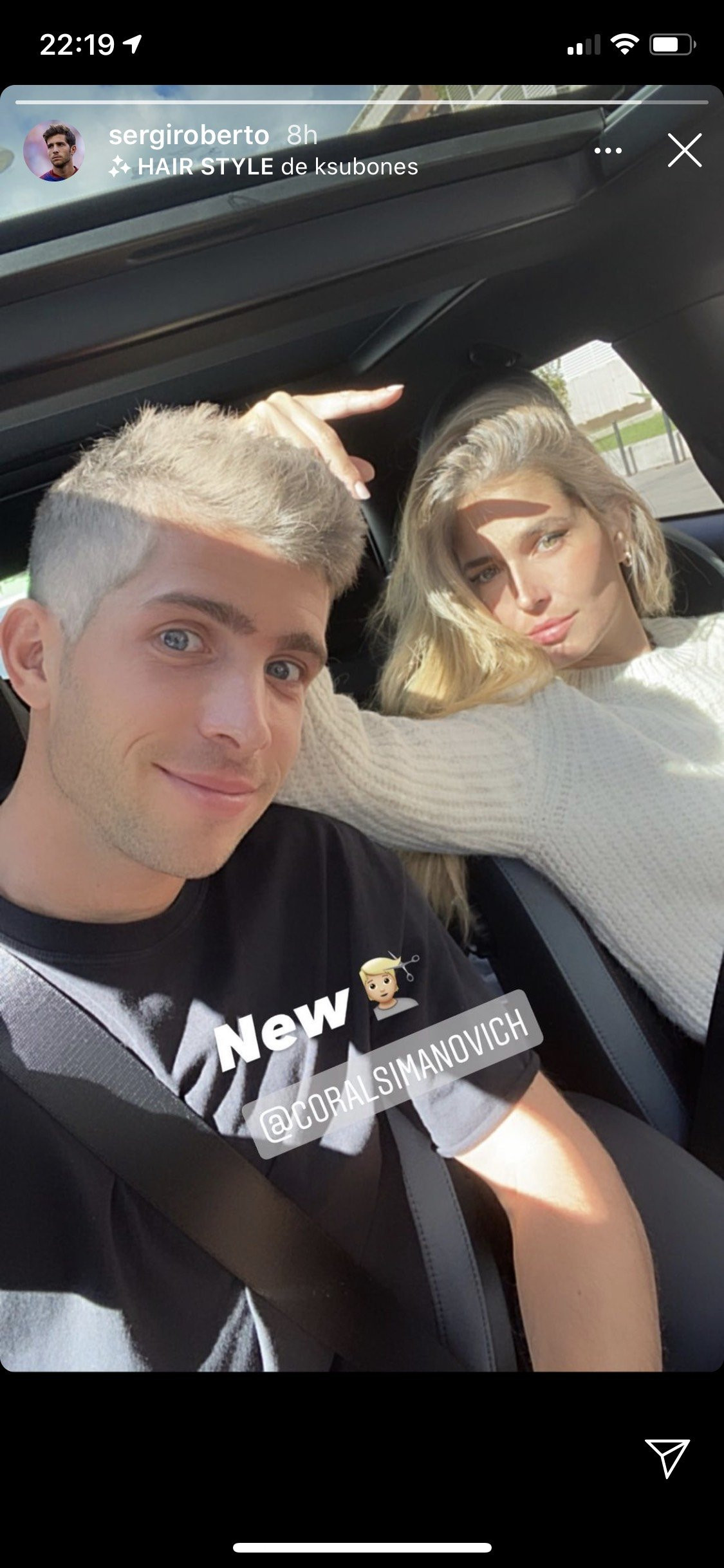 Sergi Roberto estrena nuevo look